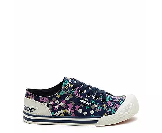 Rocket Dog Jazzin Womens Sneakers Blue Team Floral Product Image