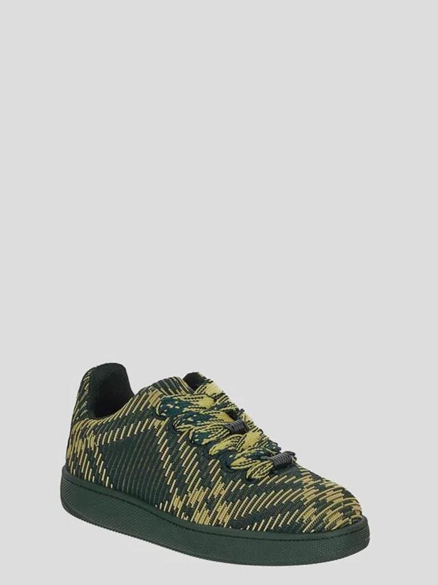 Low Top Trainer Sneakers In Green Product Image