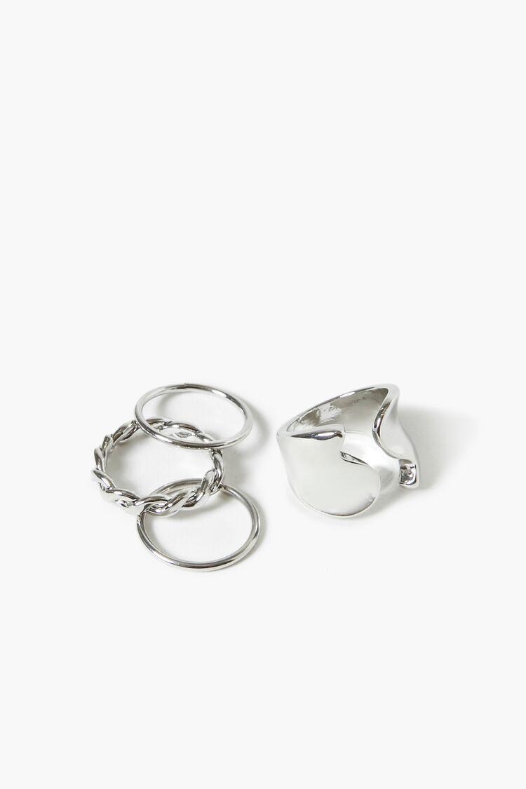 Twisted Abstract Ring Set | Forever 21 Product Image