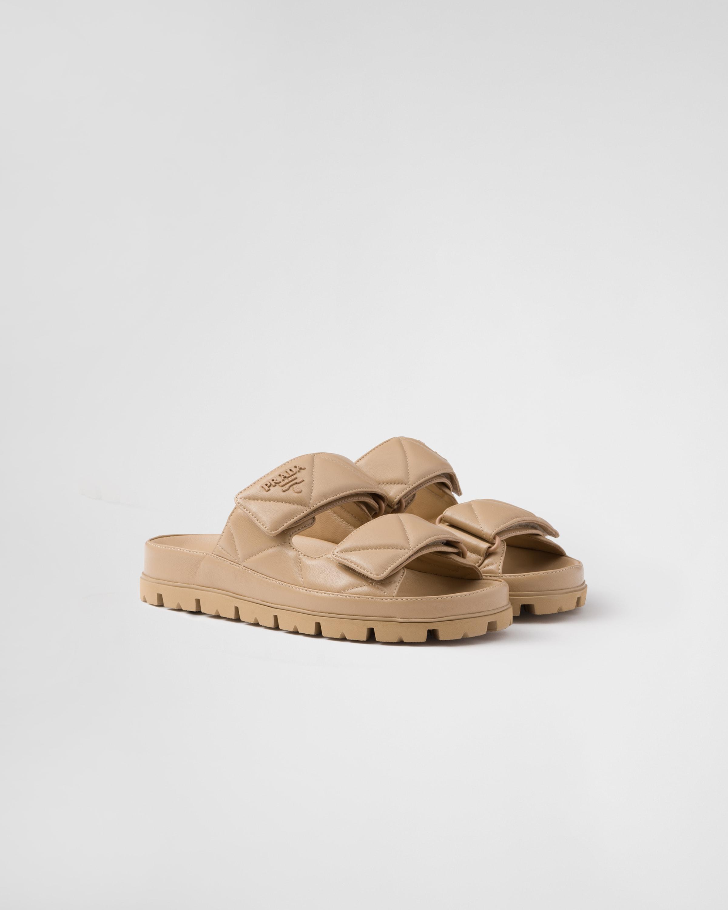 Padded nappa leather sandals Product Image