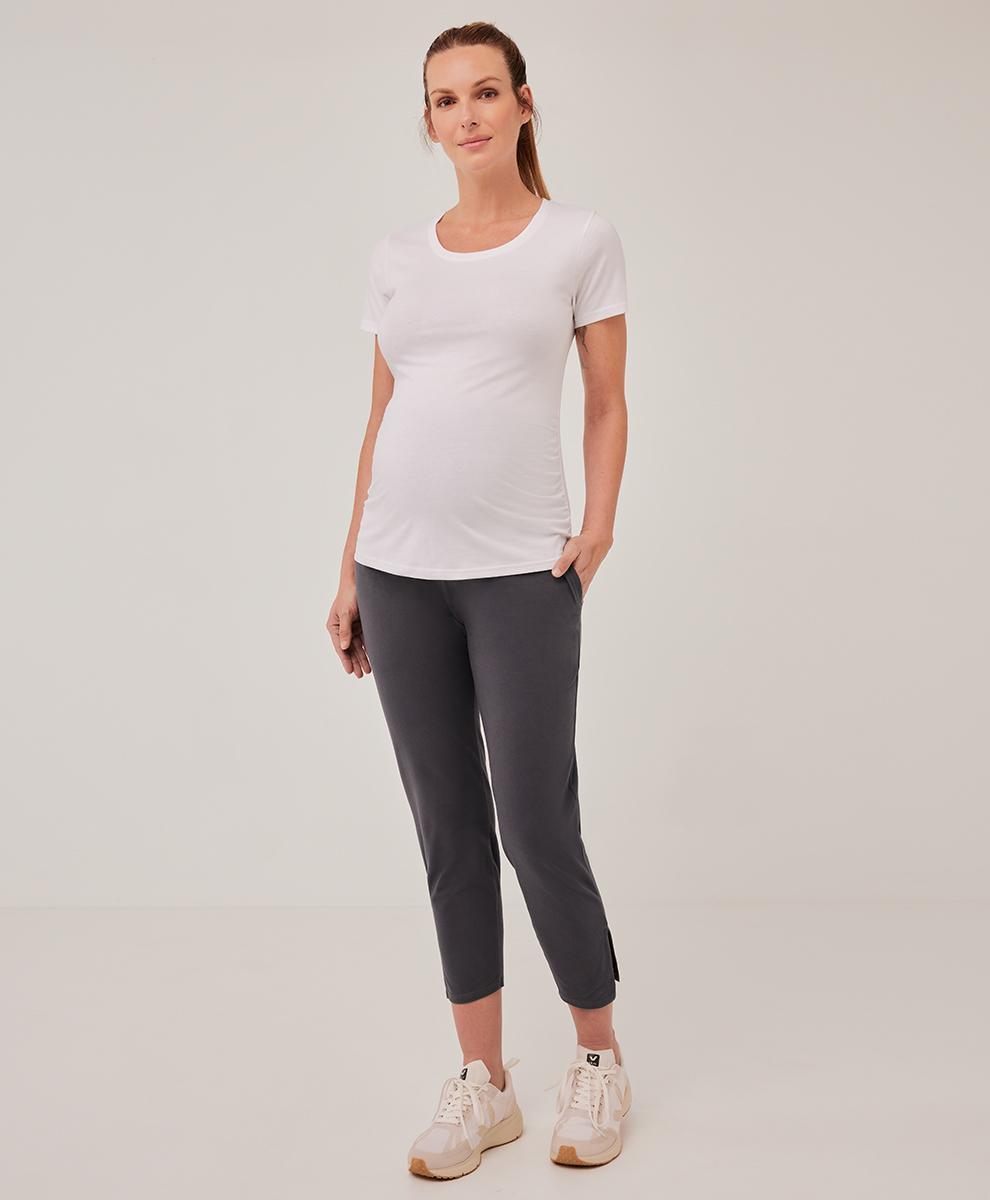 Womens Maternity Split Hem Pant M Product Image