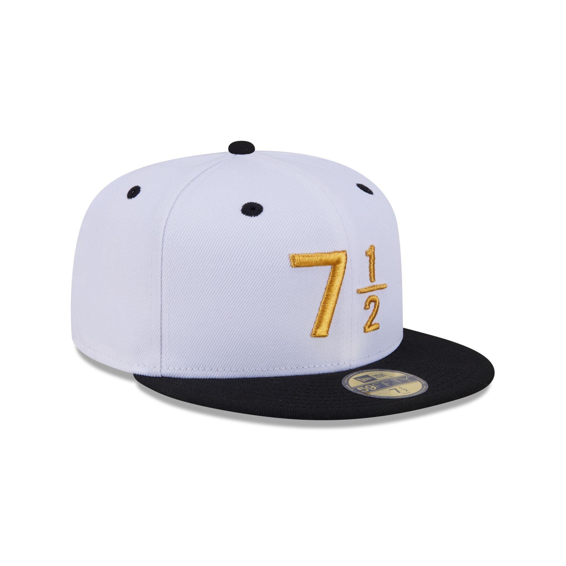 New Era Cap Signature Size 7 1/2 White 59FIFTY Fitted Male Product Image