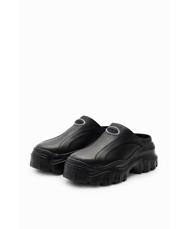 Desigual Womens Chunky leather clogs Product Image