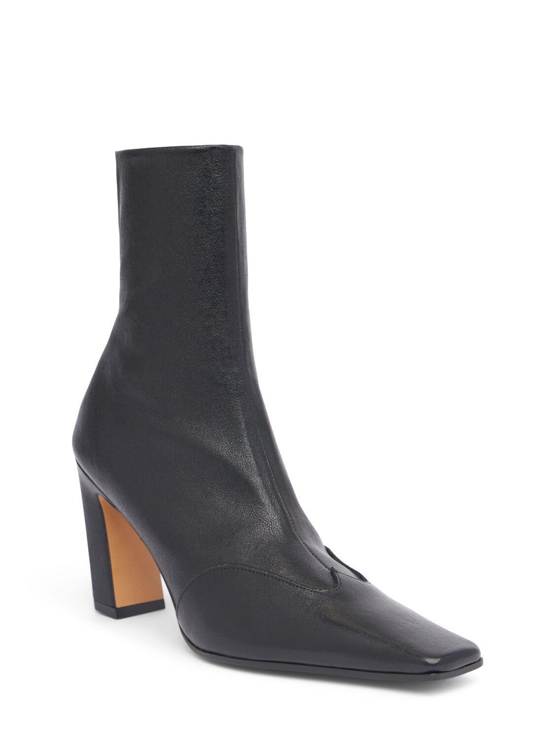 Nevada 85 Leather Ankle Boots In Black Product Image