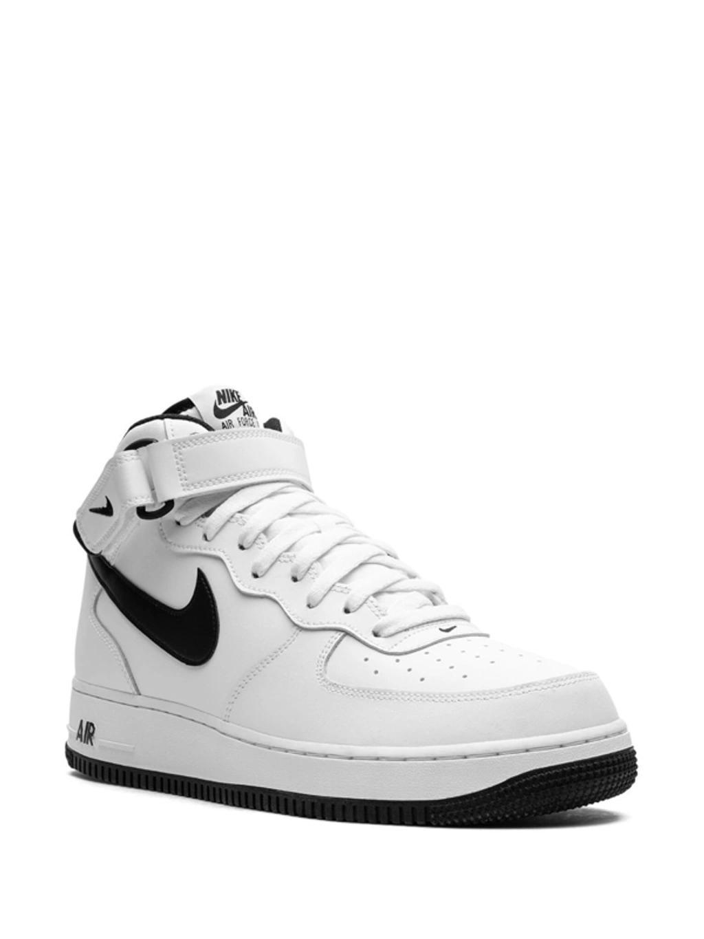 Air Force 1 Mid Dv0806-101 Men's White Black Running Sneaker Shoes Tuf76 Product Image