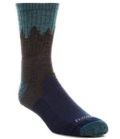 Darn Tough Vermont Number 2 Micro Crew Cushion (Denim) Men's Crew Cut Socks Shoes Product Image