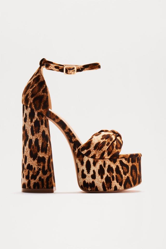 Kikie Ultra Platform Heels - Leopard Product Image