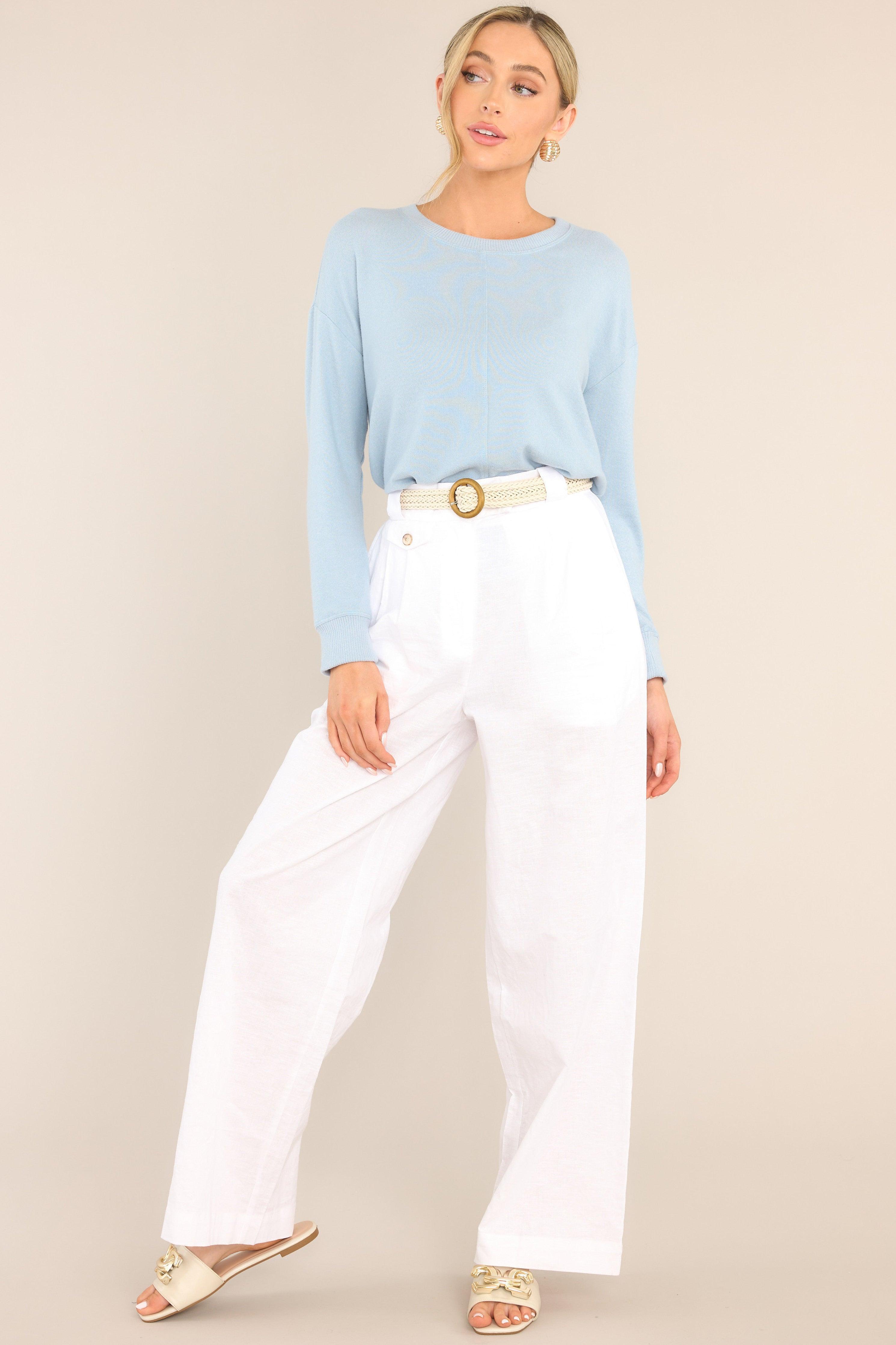 Stay Mellow Light Blue Top Product Image