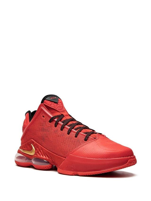 Lebron 19 Low Sneakers In Lt Crimson/gold/black Product Image