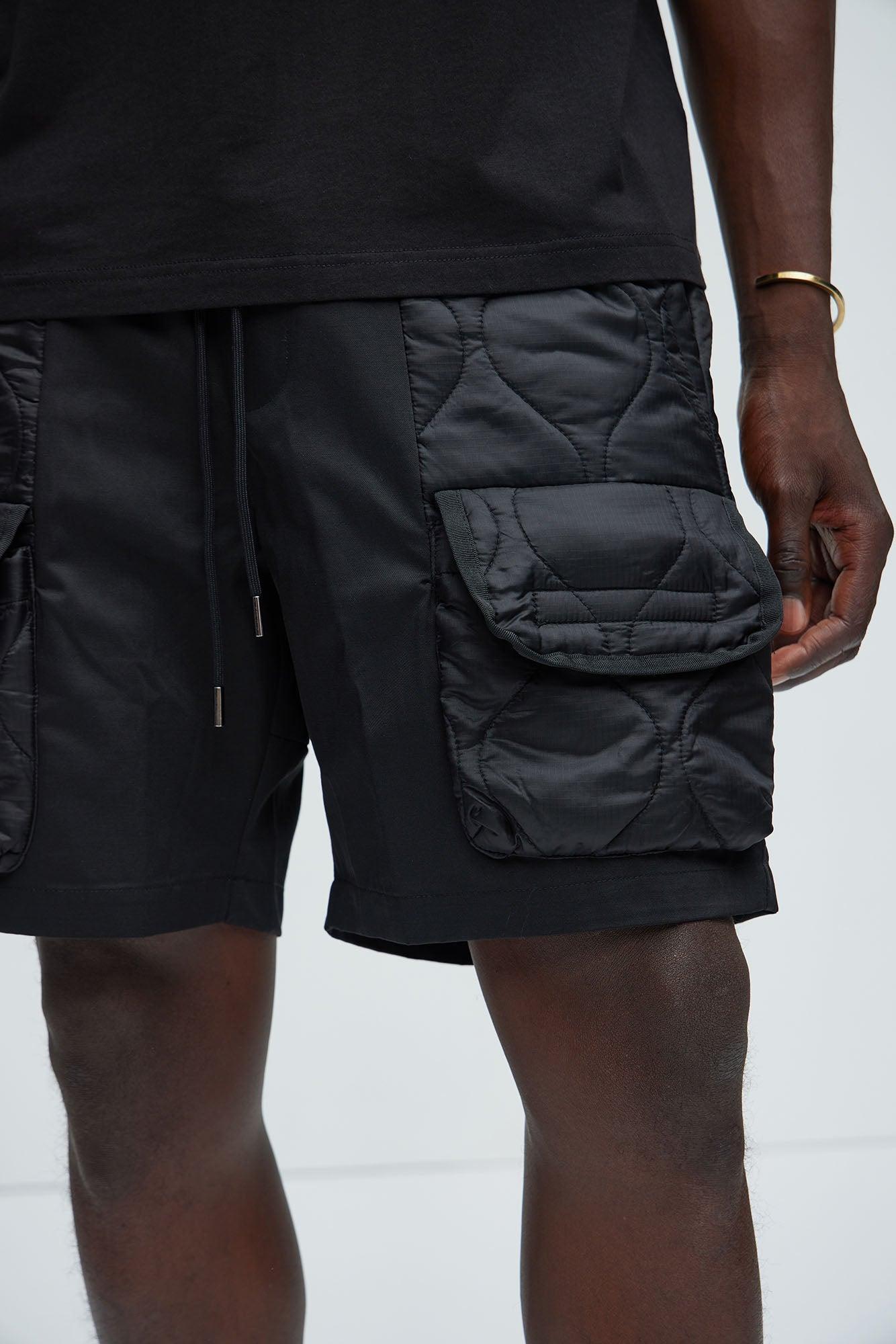 Marlo Quilted Shorts - Black Product Image