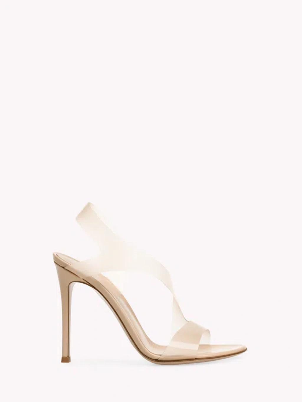 GIANVITO ROSSI Beige Metropolis Heeled Sandals In Neutrals Product Image