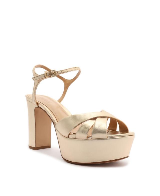 Womens Keefa Metallic Leather Platform Sandals Product Image