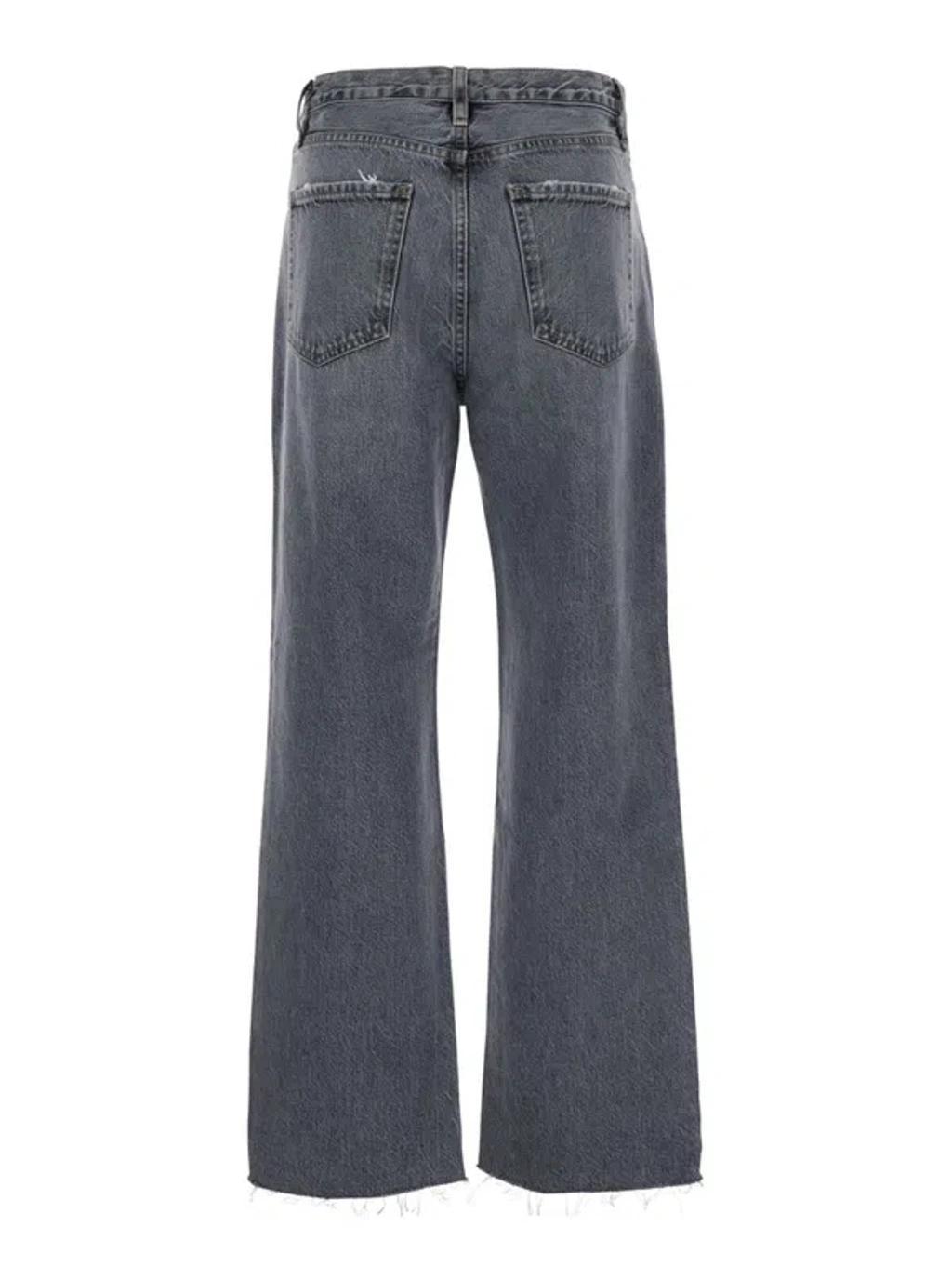 Le Jean Ankle Row Fray In Grey Product Image