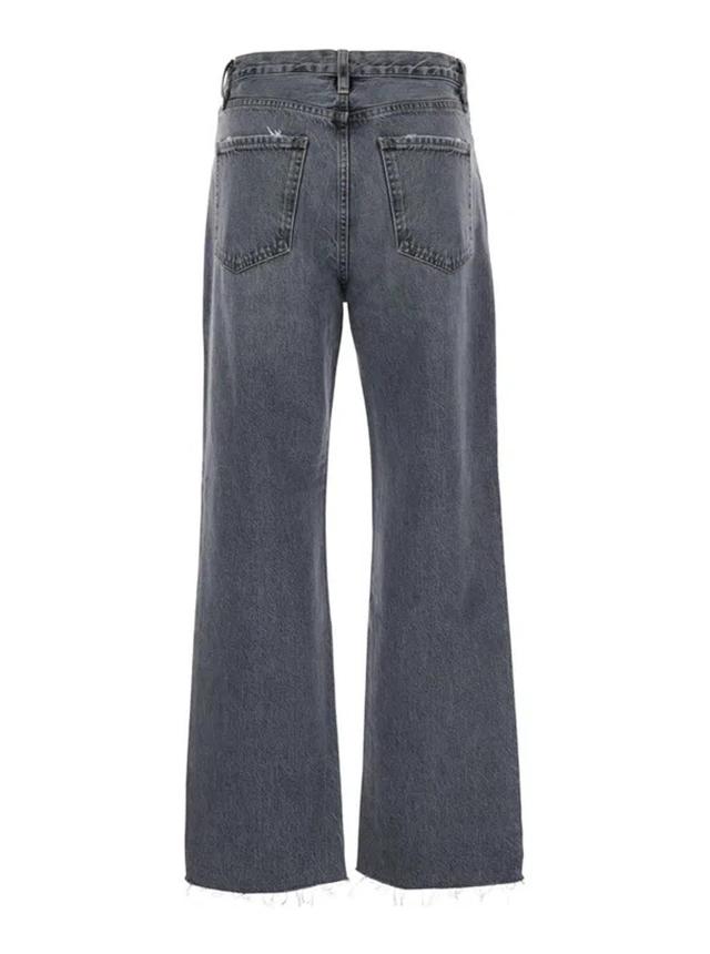 FRAME Le Jean Ankle Row Fray In Grey Product Image