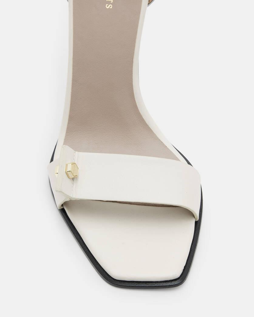 Betty Square Toe Leather Heeled Sandals Product Image