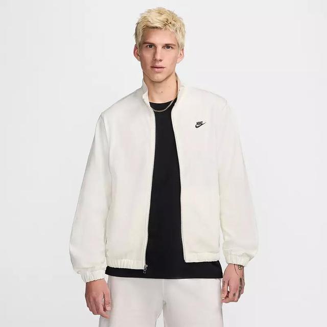 Nike Mens Nike Club Knit Jacket - Mens Sail/Sail/Black Product Image