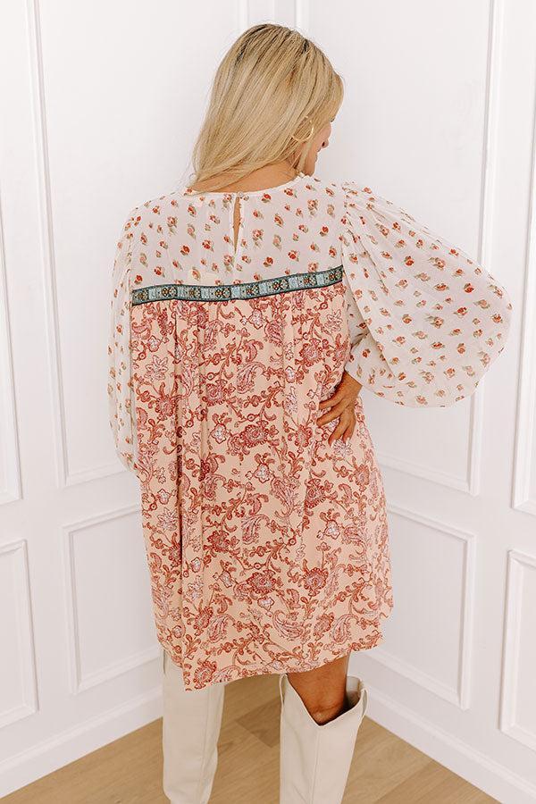 Pretty Jubilee Shift Dress In Peach Product Image