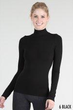 Long Sleeve Mock Neck Top 3 Colors Product Image