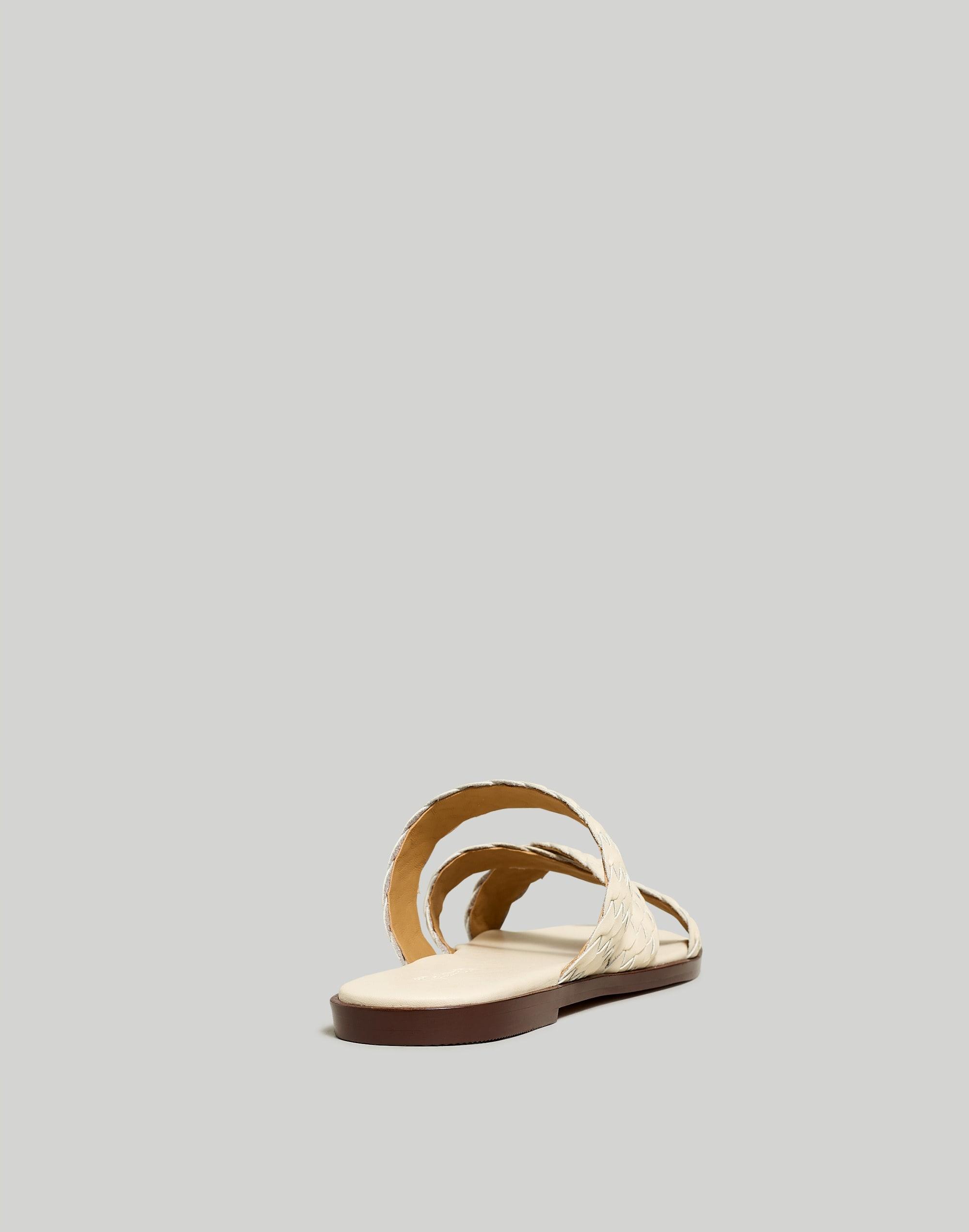 The Mena Slide Sandal in Woven Leather Product Image