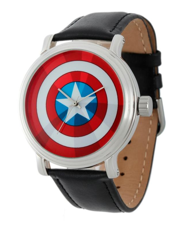 Marvel Captain America Mens Vintage Silver Shiny Alloy Watch Product Image