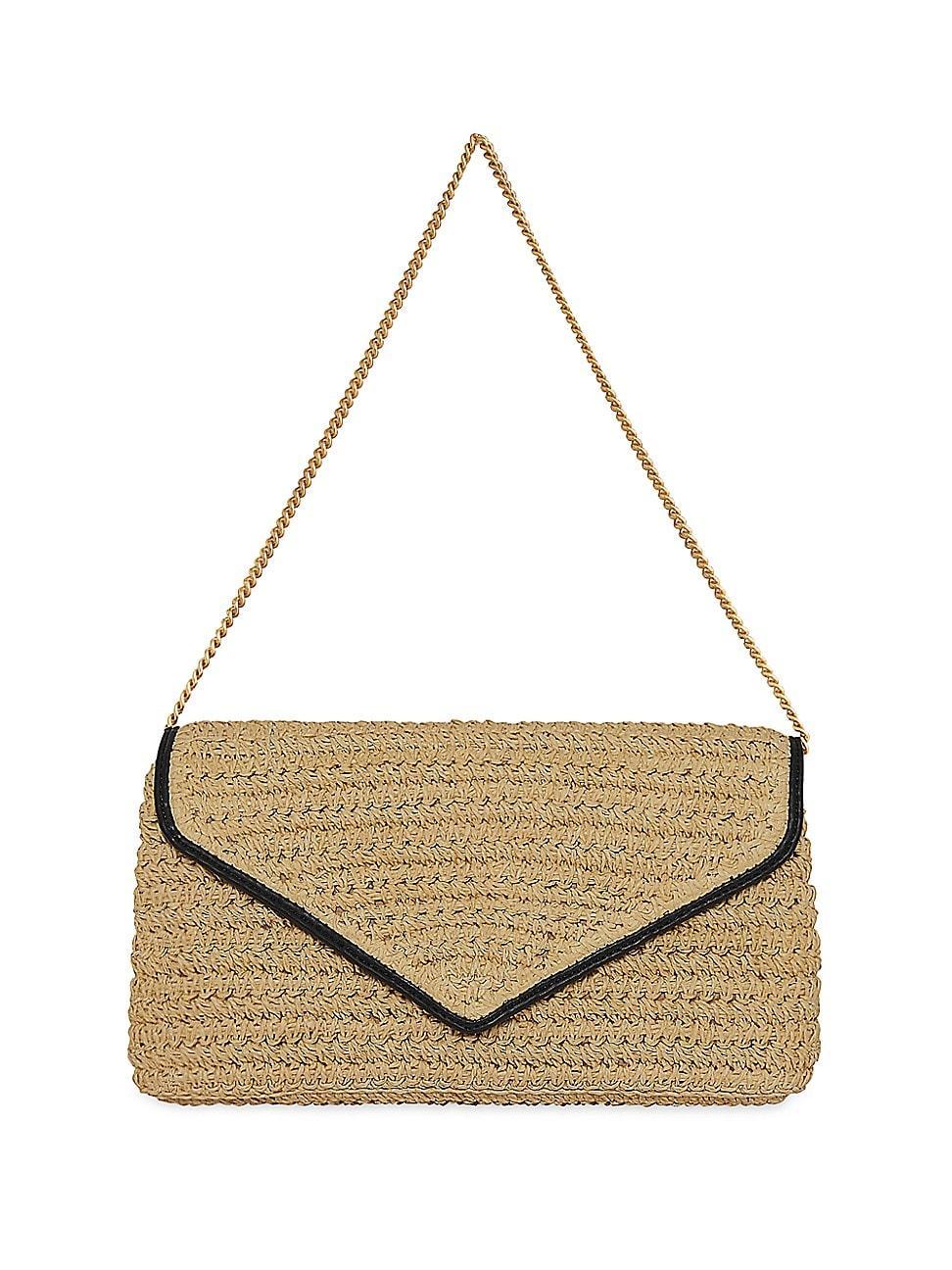 Womens Envelope Woven Shoulder Bag Product Image