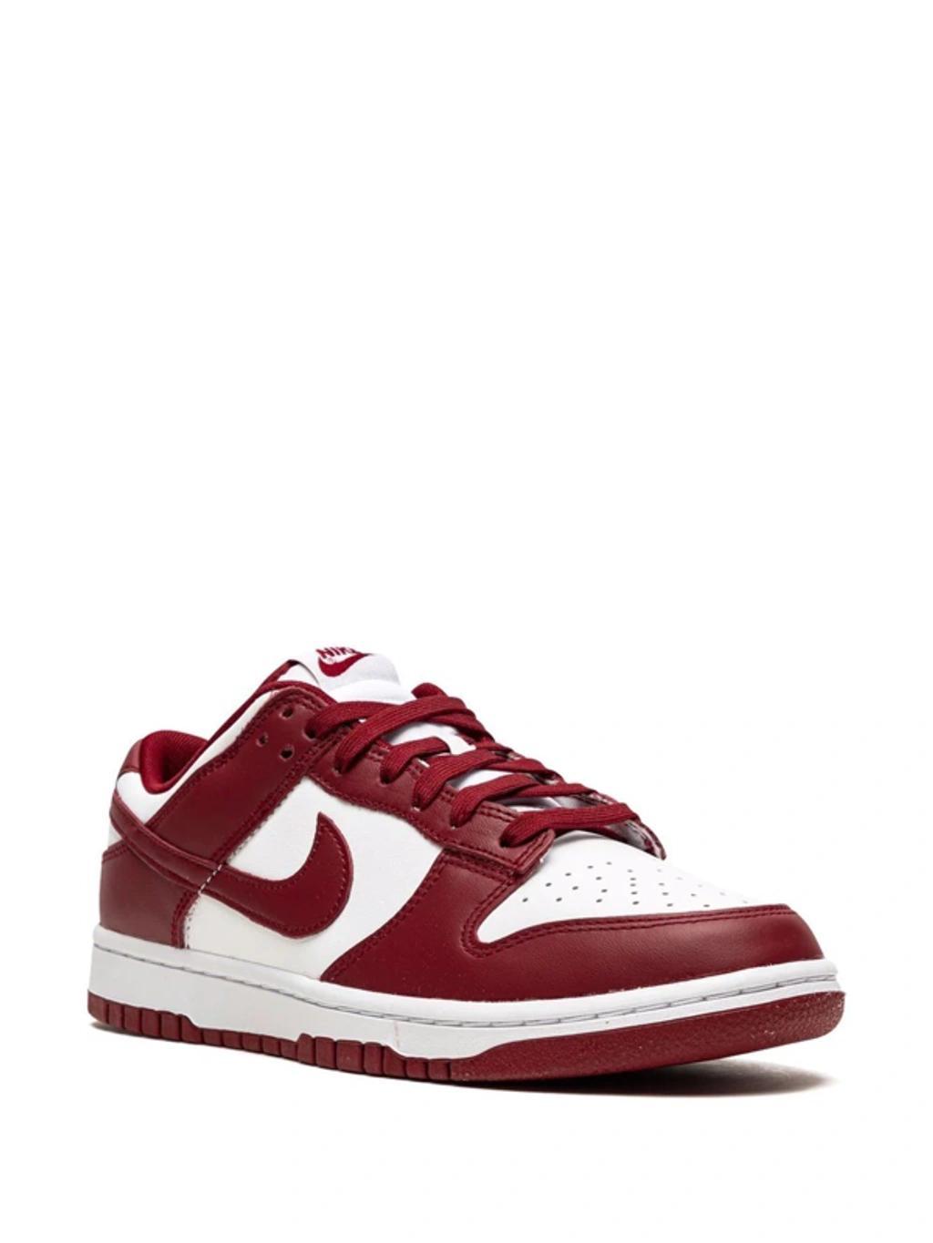 Dunk Low "team Red" Sneakers In Red/white/red Product Image