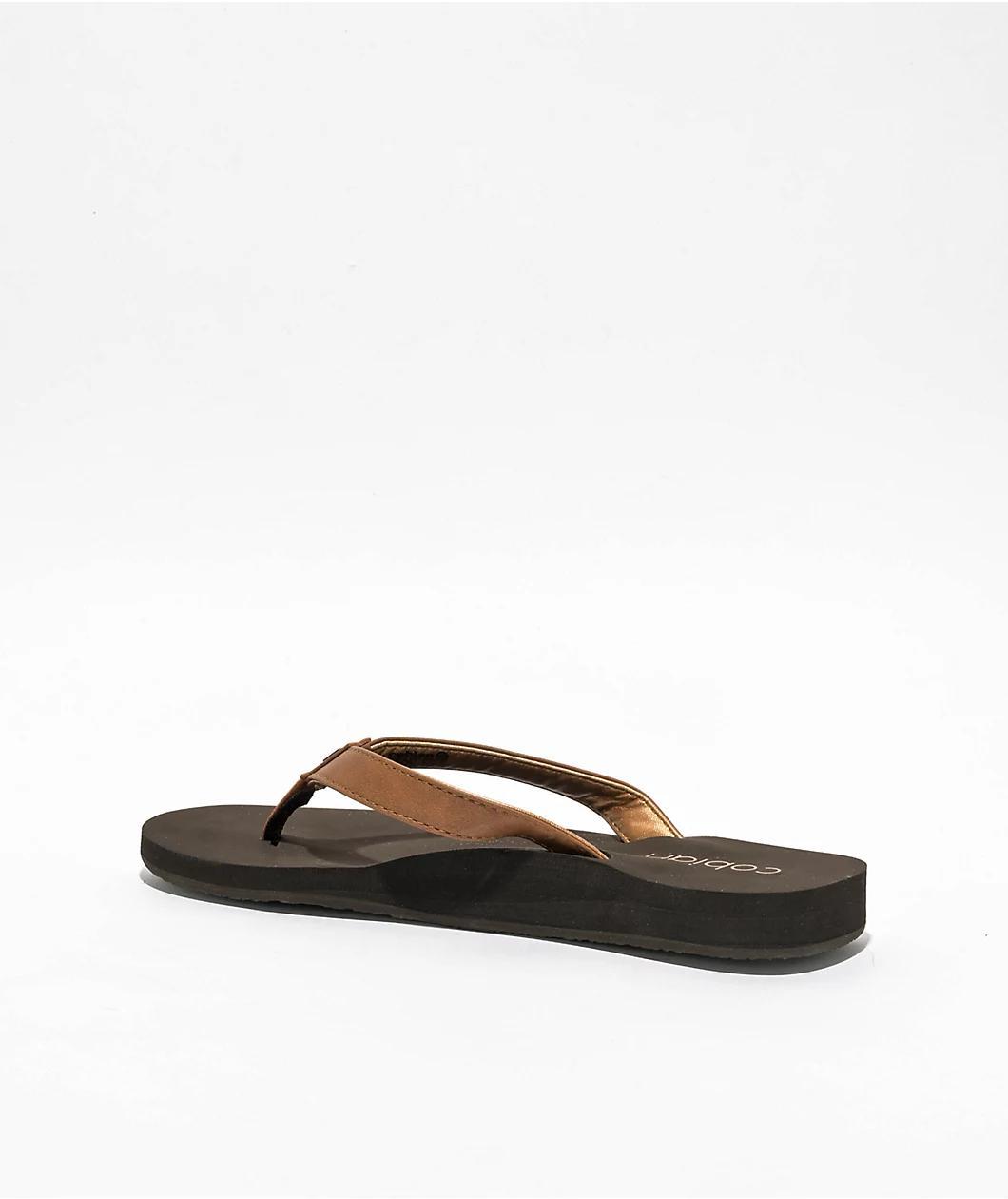 Cobian Skinny Bounce Caramel Sandals Product Image