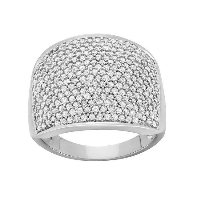 10k White Gold 1 1/2 Carat T.W. Diamond Band Ring, Womens Product Image