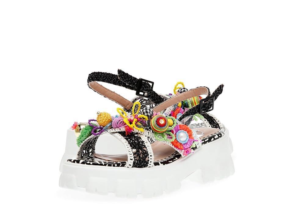 Betsey Johnson Womens Graysen Embellished Platform Lug-Sole Sandals Product Image