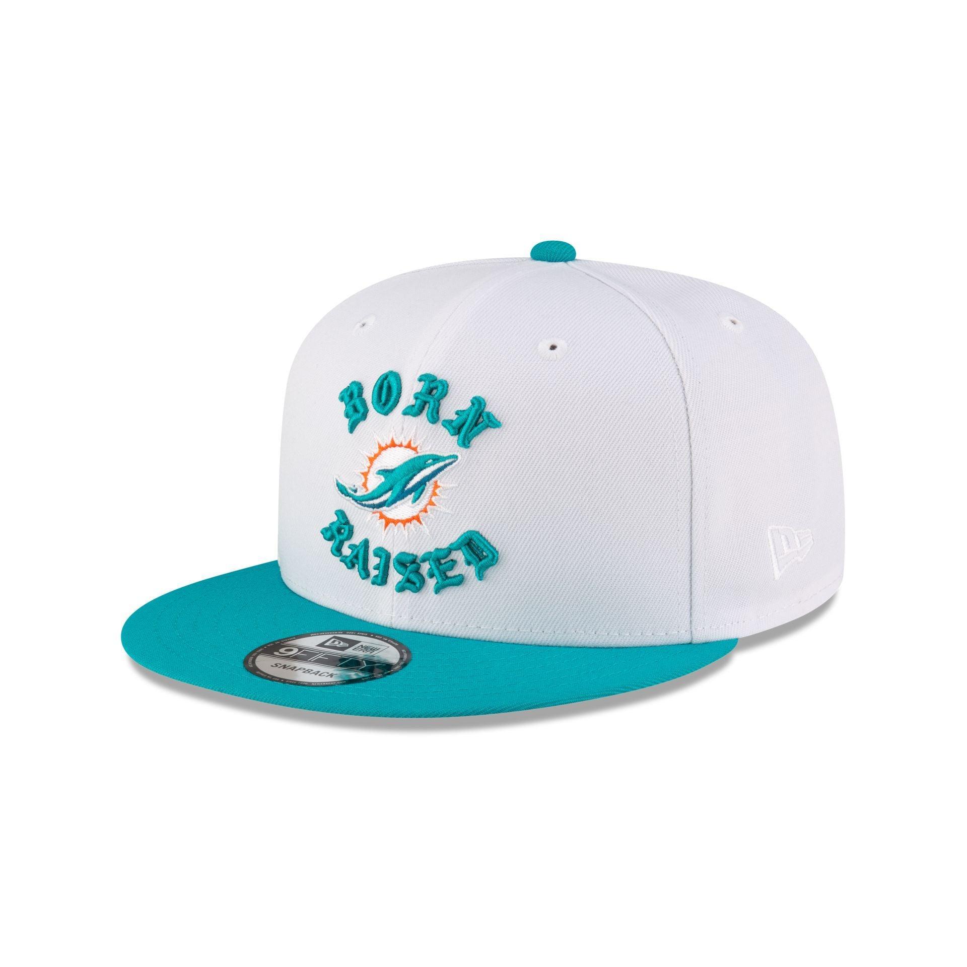 Born x Raised Miami Dolphins White 9FIFTY Snapback Male Product Image