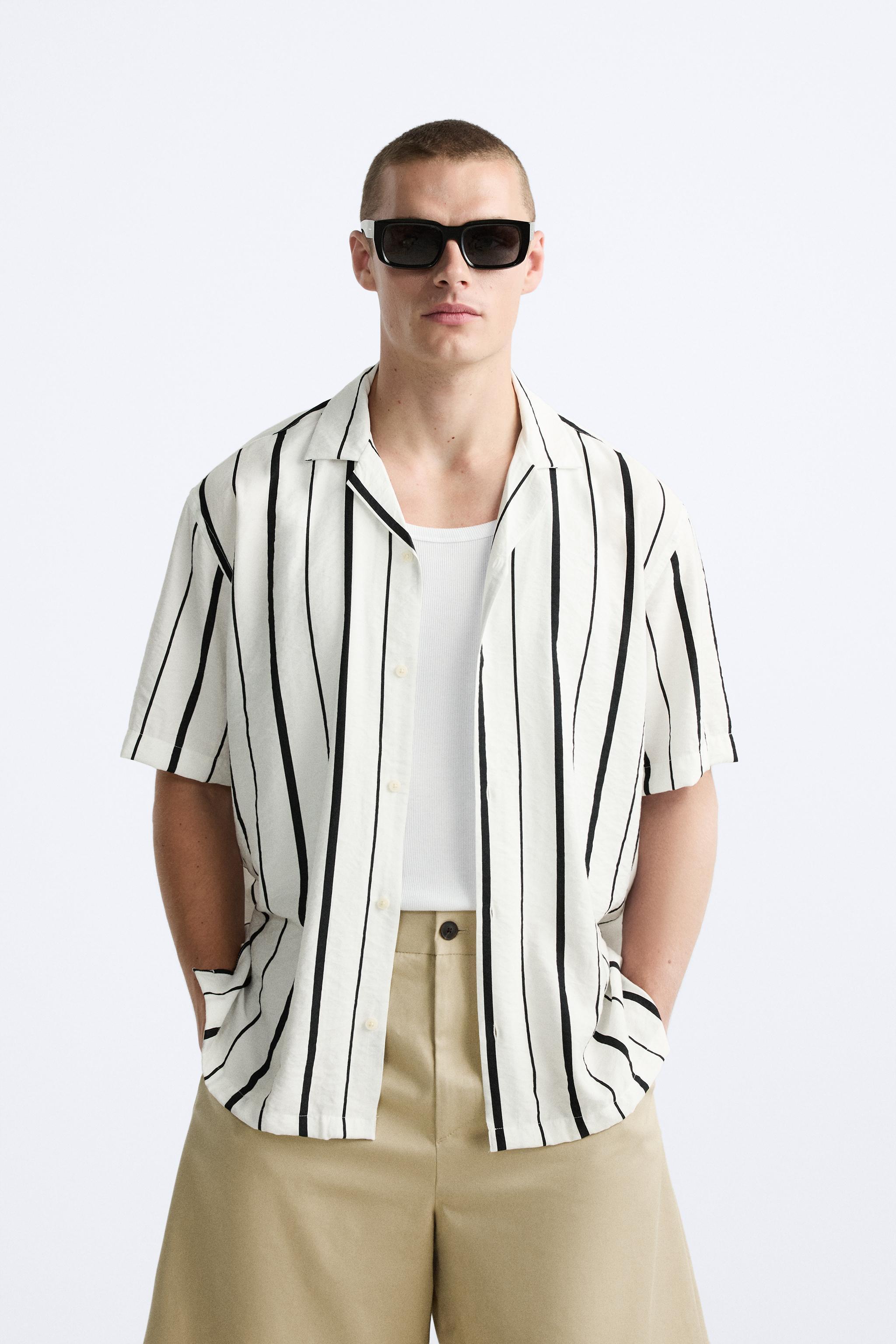 TEXTURED STRIPED SHIRT Product Image