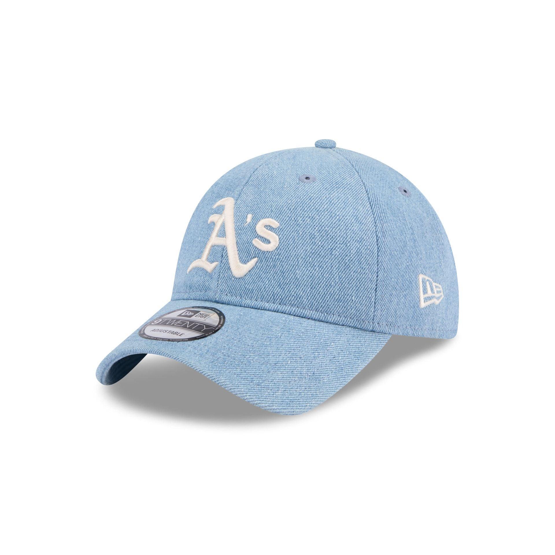 Oakland Athletics Washed Denim 9TWENTY Adjustable Hat Male Product Image