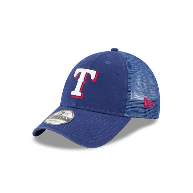 Texas Rangers 9FORTY Trucker Hat Male Product Image