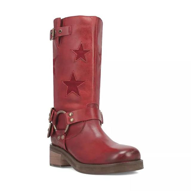 Dingo Blacklist Womens Leather Boots Red Product Image