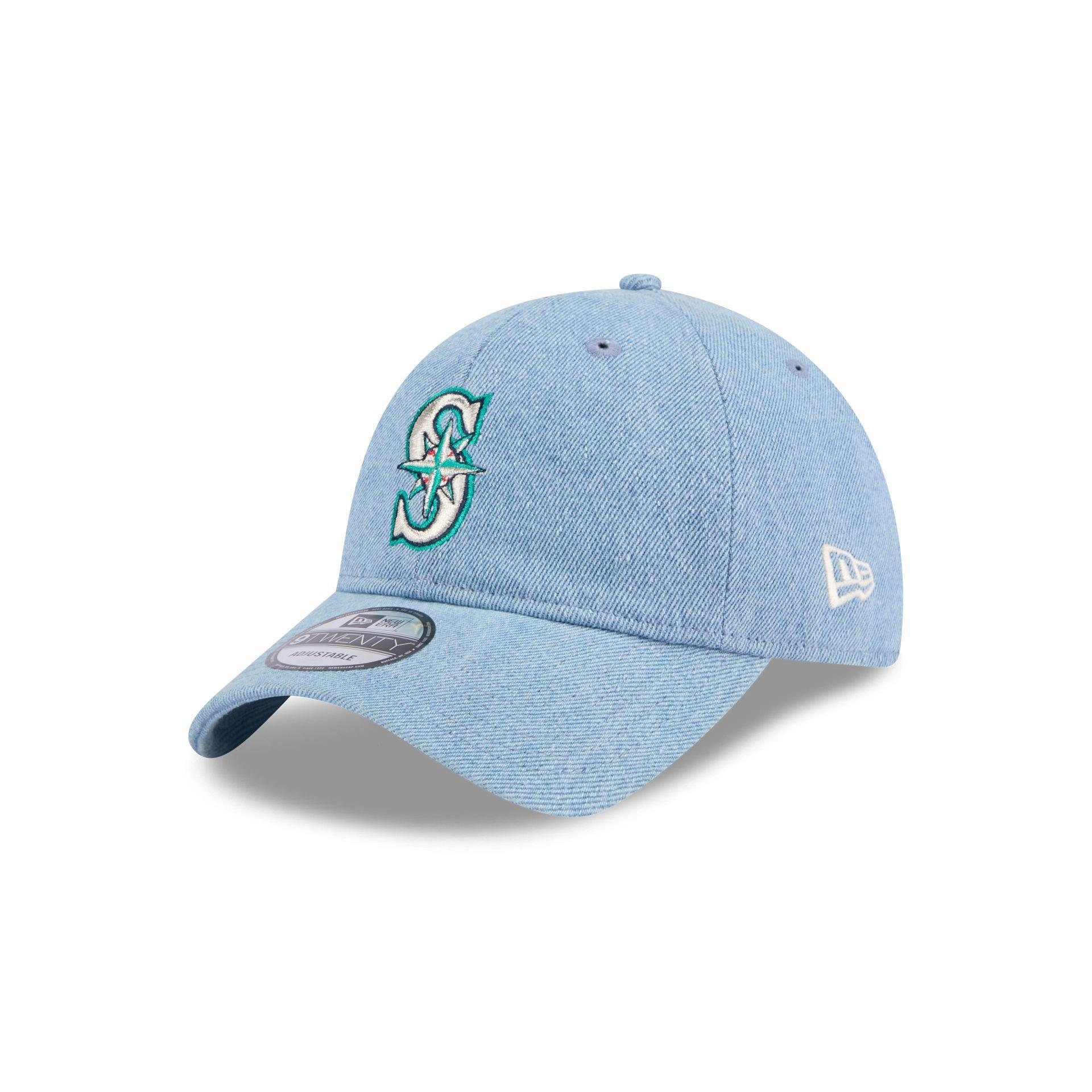 Seattle Mariners Washed Denim 9TWENTY Adjustable Hat Male Product Image