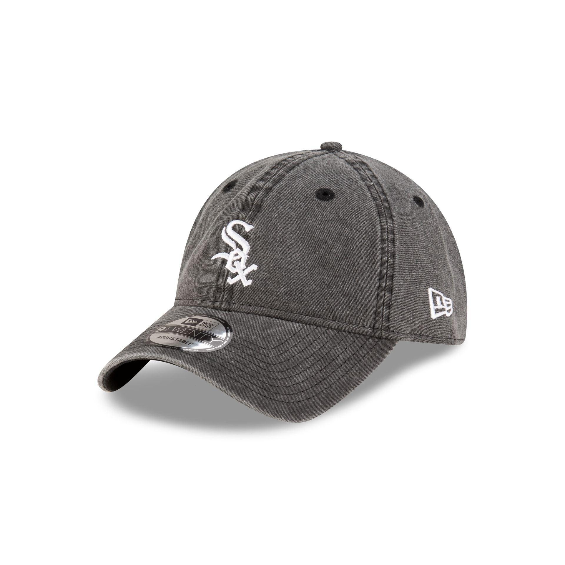 Chicago White Sox Acid Wash Black 9TWENTY Adjustable Hat Male Product Image