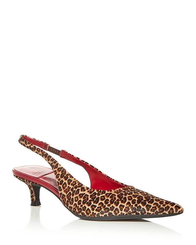 Jeffrey Campbell Womens Persona Calf Hair Slingback Pumps Product Image