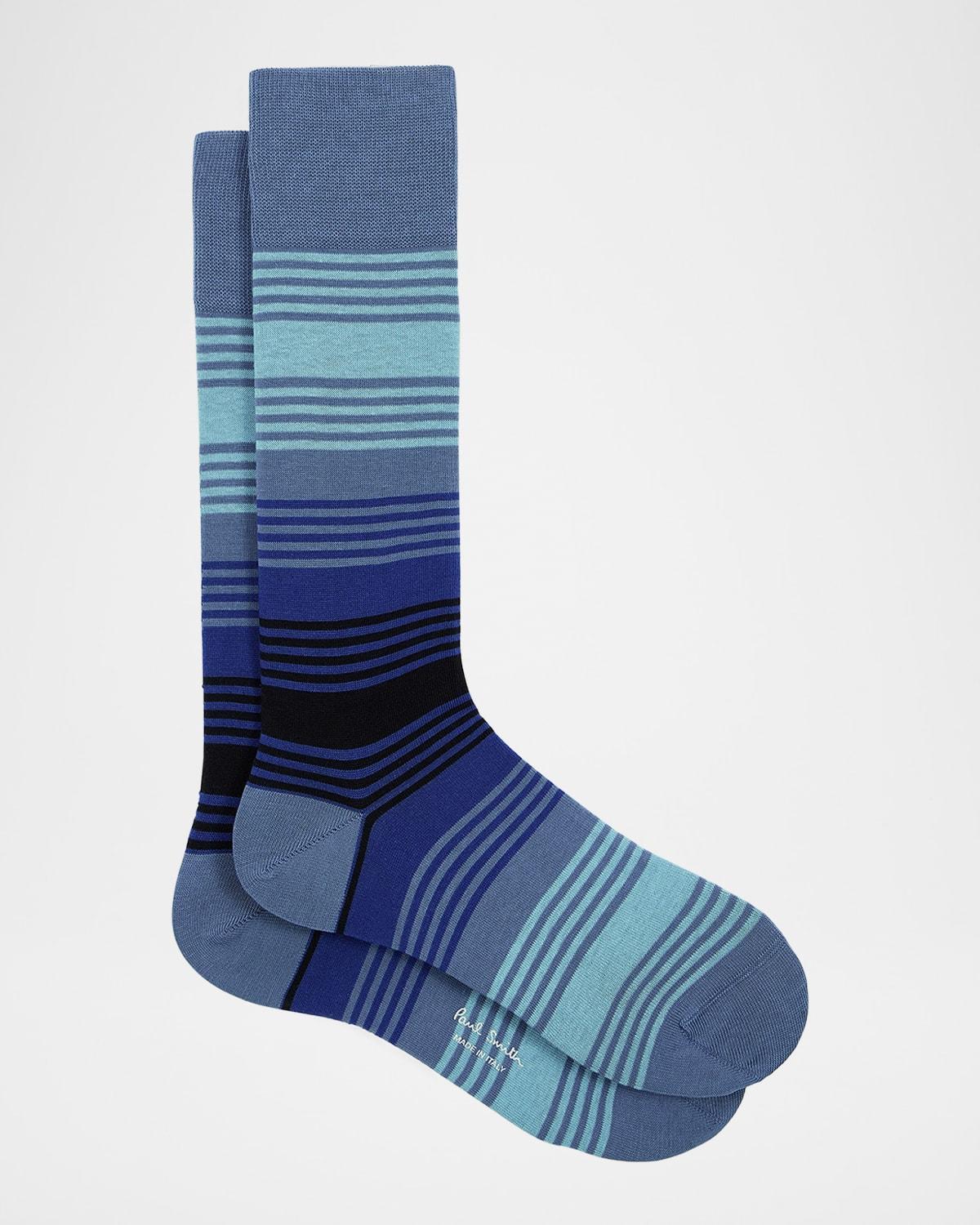 Men's Isodore Cotton Stretch Stripe Crew Socks Product Image