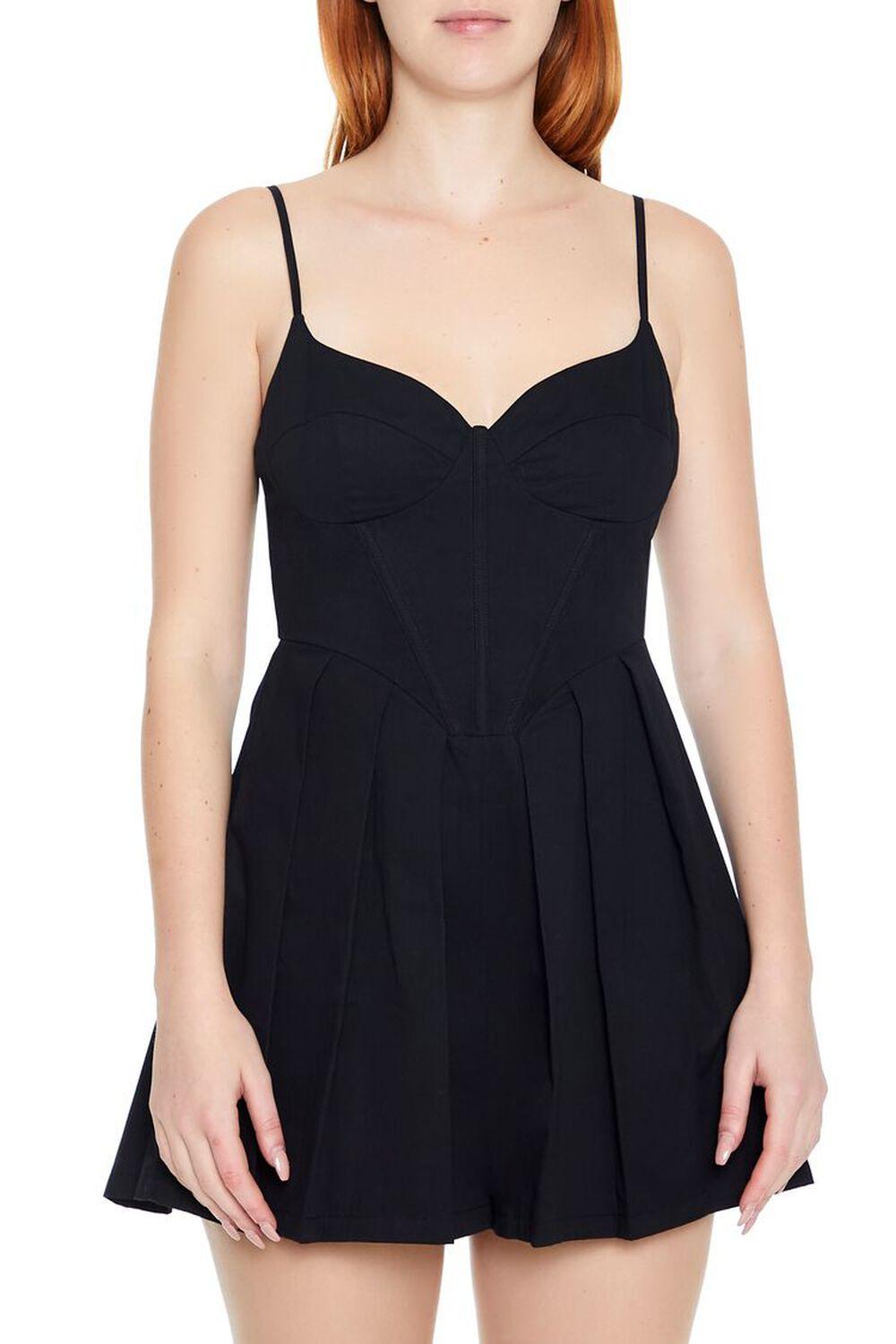 Pleated Bustier Cami Romper | Forever 21 Product Image