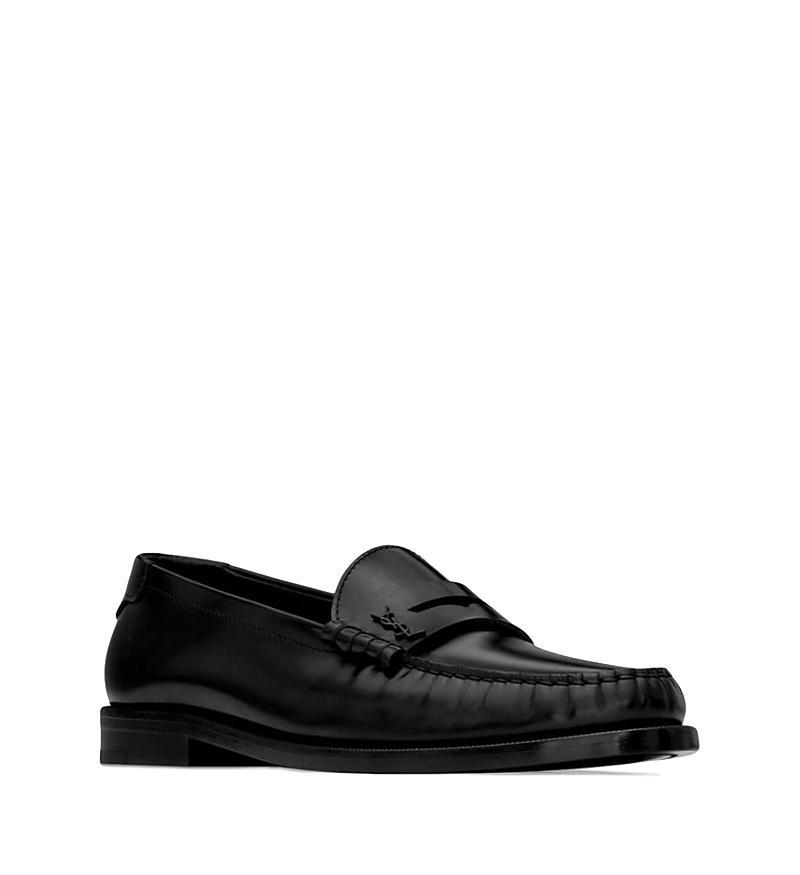 Saint Laurent - Leather Loafers - Womens - Black Product Image