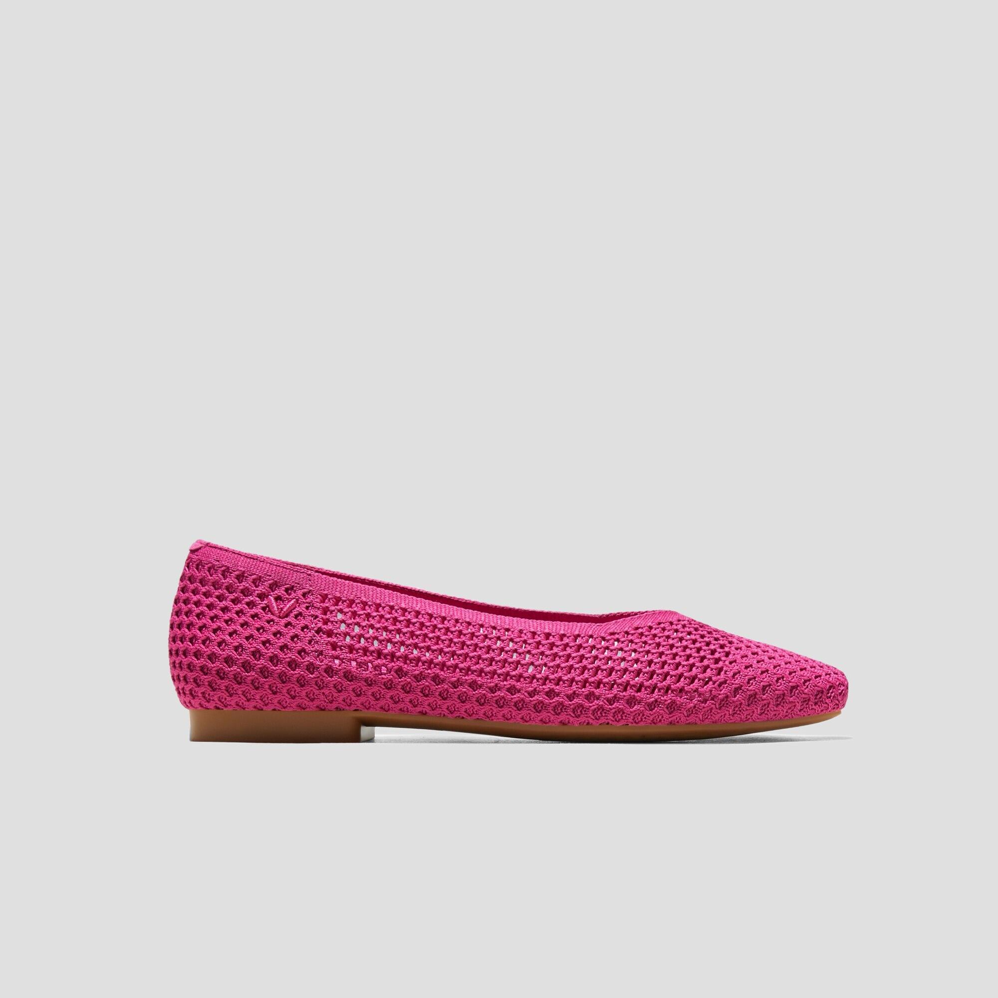 Square-Toe V-Cut Mesh Flats (Margot 2.0) Product Image