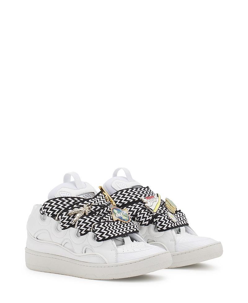 Lanvin X Future Womens Curb 3.0 Leather Sneakers Product Image