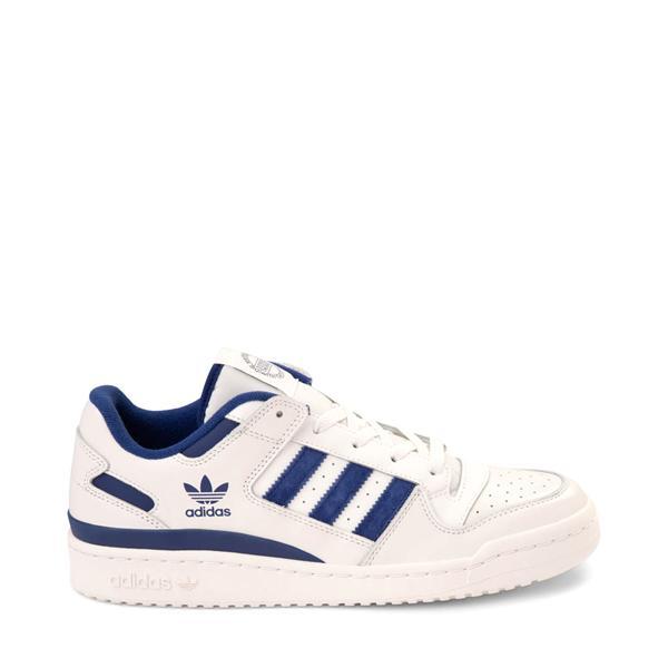 Mens adidas Forum CL Low Athletic Shoe - Cloud White / Victory Blue Product Image