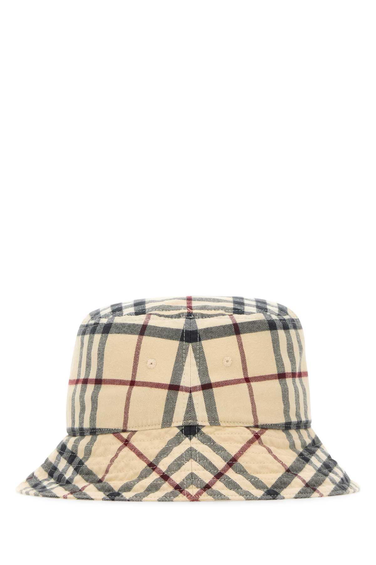 BURBERRY Embroidered Cotton Bucket Hat In A1450 Product Image