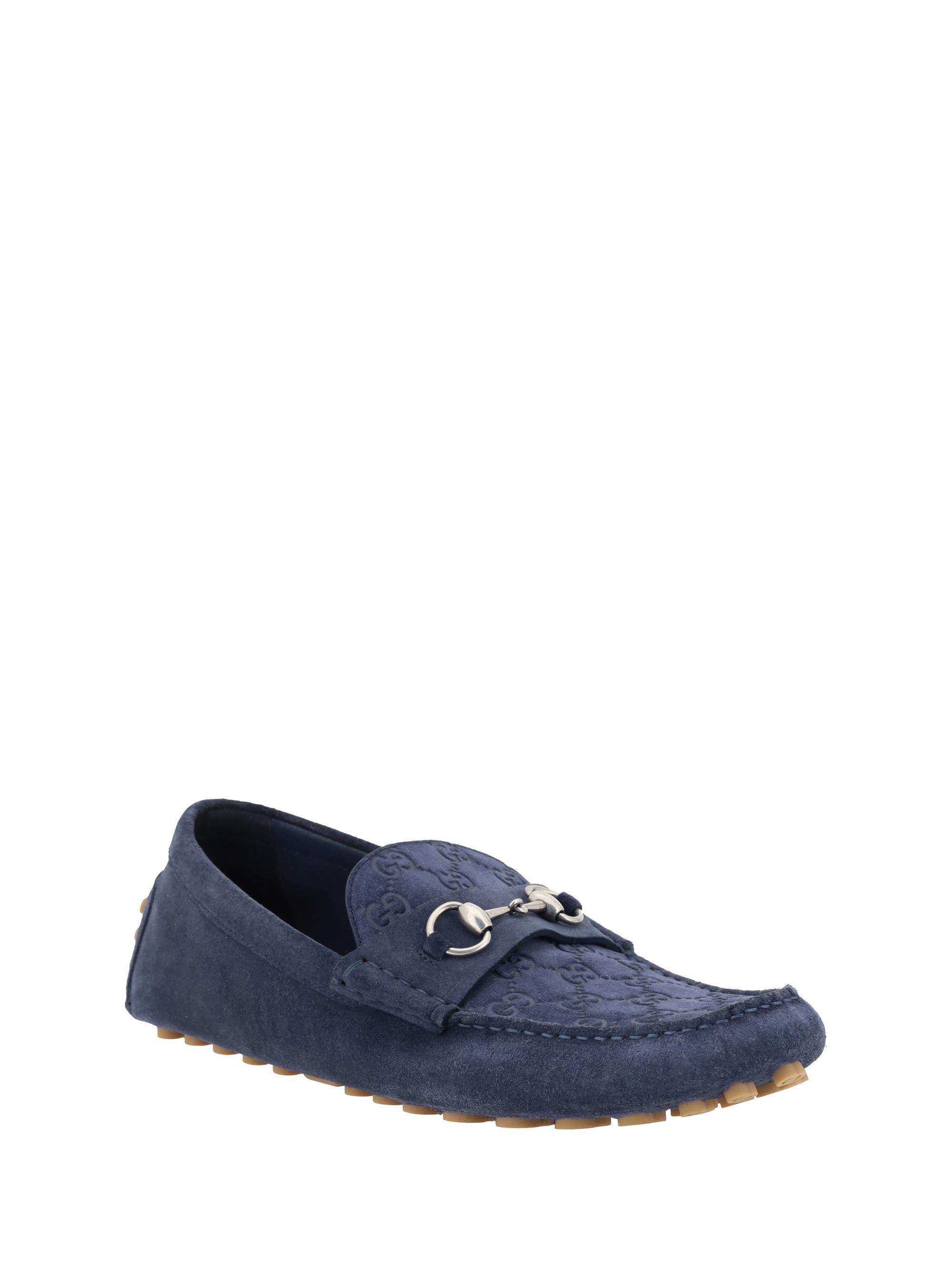 GUCCI Loafers In Blue Product Image