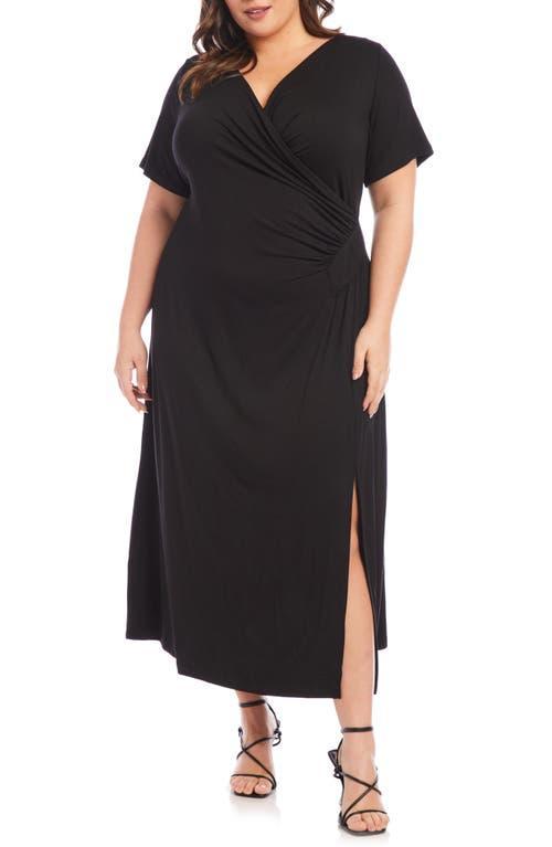 Karen Kane Faux Wrap Midi Dress Product Image