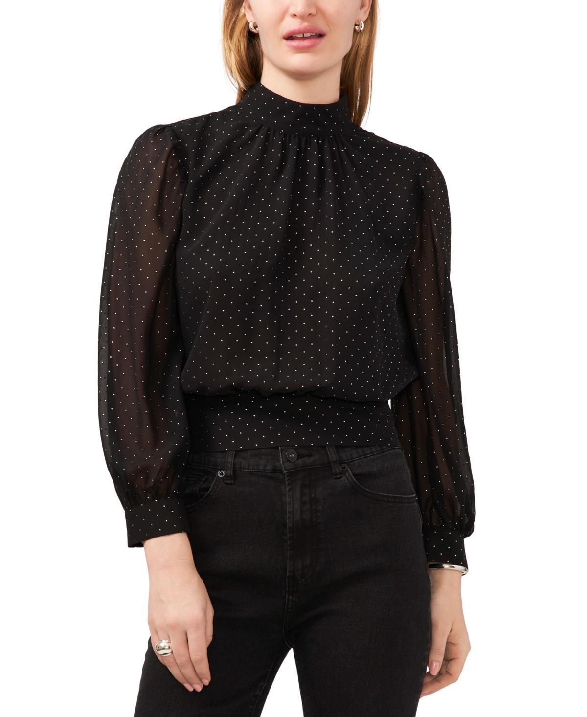 1.state Mock Neck Crop Top Product Image