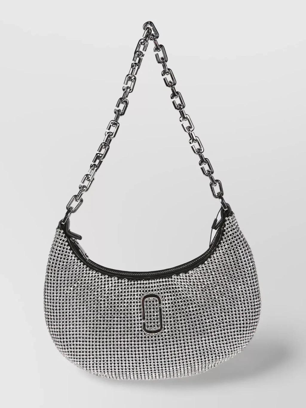 MARC JACOBS Rhinestone J Marc In Silver Product Image