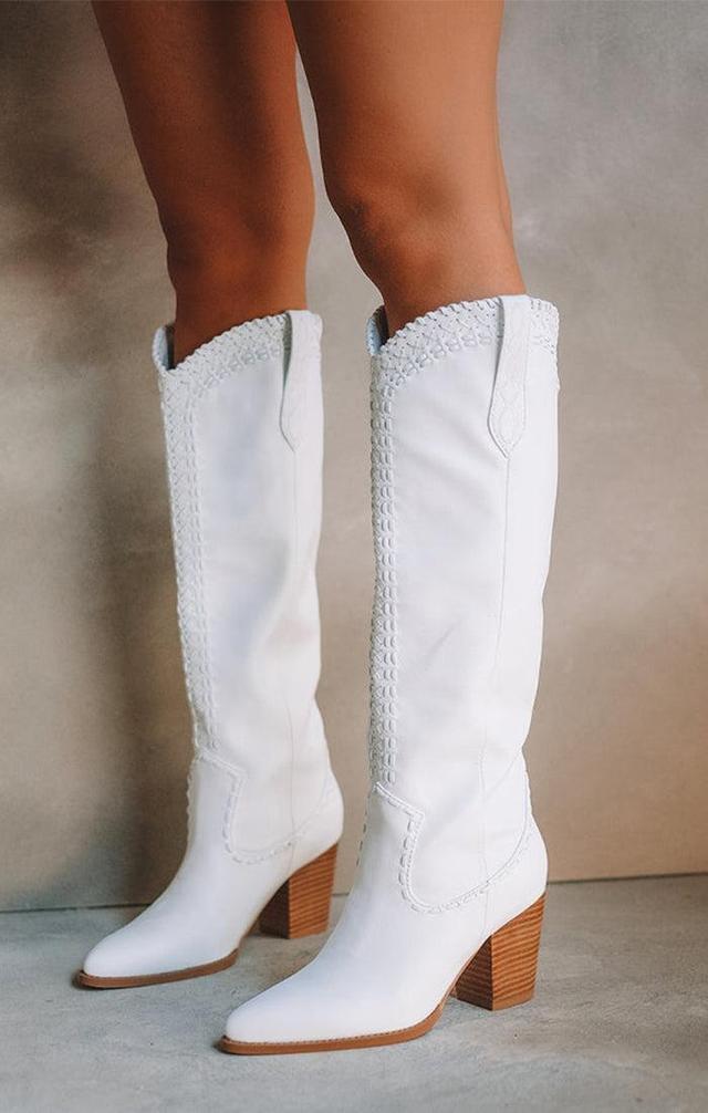 Billini Finley Cowboy Boot ~ White Product Image