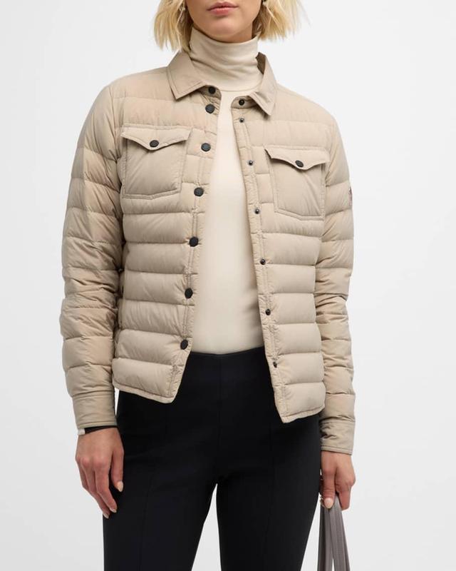 Rozes Puffer Shirt Jacket Product Image